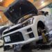 白GRは車検のちCRUX車高調でTWS195化(‘ω’)ノ